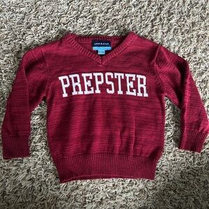 Andy & Evan Red Prepster Sweater Preppy Boys Top | Size 12-18 Months